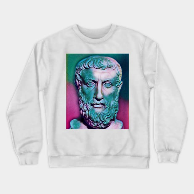 Parmenides of Elea Portrait | Parmenides of Elea Artwork 4 Crewneck Sweatshirt by JustLit